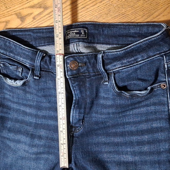 Abercrombie & Fitch Jeans Womens    27 / 4 BLUE HARPER SKINNY BOOT BOOTCUT Used - Picture 5 of 8
